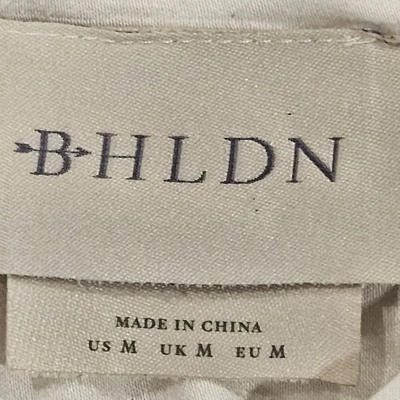 BHLDN SZ Med White Halter Helena Sleeveless Seamed Mini Lined Dress Zip Back - Picture 4 of 13